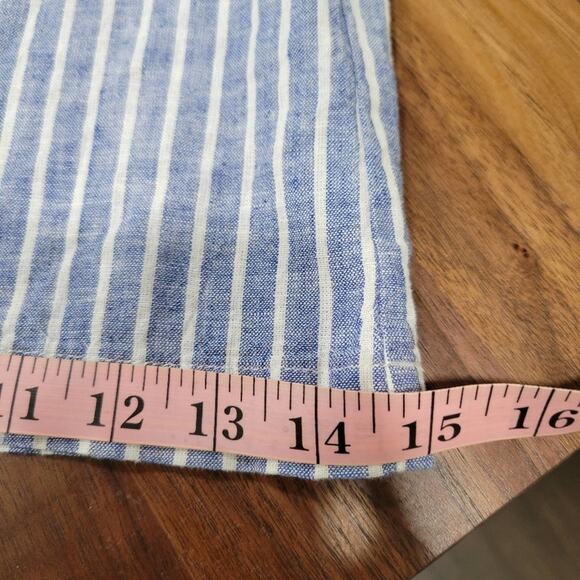 Gianni Bini Blue and White Striped Jumpsuit - Picture 4 of 10